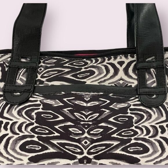 Stella & Dot Getaway Expandable Zebra Tote Bag - Picture 12 of 15